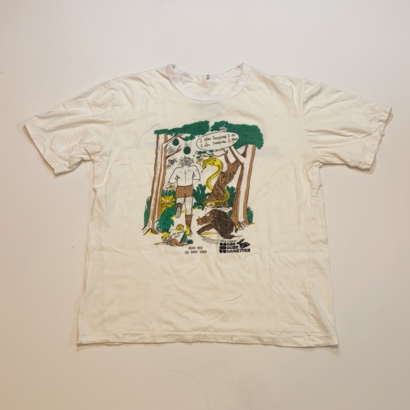 VINTAGE 80s SINGLE STITCH Hush House Harriers GRAPHIC T-SHIRT - Picture 2 of 9